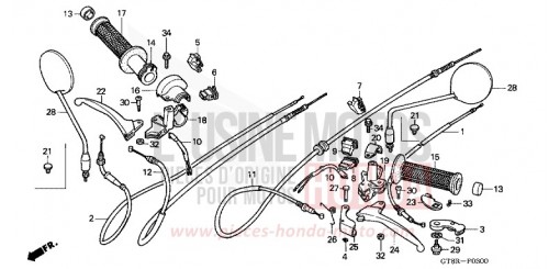 HANDLE LEVER/SWITCH/CABLE PK50R de 1994